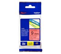 Brother Tze-421 - Standard Adhesive - Black On Red - Roll (0.9 Cm X 8 M) 1 Casse