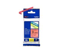Original Brother TZe-421 Black on Red 9mm P-Touch Labelling Tape