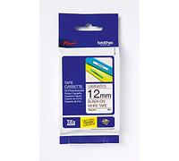 Brother TZe-435 Labelling Tape Cassette, White on Red, 12 mm (W) x 8 m (L), Laminated, Brother Genuine Supplies