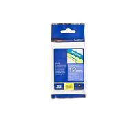 Original Brother P-Touch TZE535 12mm Gloss Tape - White on Blue