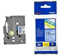Brother TZe-541 Original P-Touch Label Tape (18mm x 8m) Black On Blue