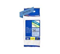 Brother TZe-561 Labelling Tape Cassette, 36 mm (W) x 8 m (L), Laminated, Brother Genuine Supplies - Black on Blue