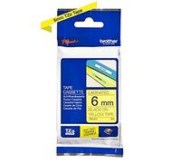 Brother TZe-611 - Black on yellow - Roll (0.6 cm) 1 cassette(s) laminated tape - for Brother PT-D210, D600, H110, P-Touch PT-1005, 1880, P-Touch Cube Pro PT-P910
