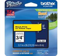 Brother TZe 641 - Laminated tape - black on yellow - Roll (1.8 cm x 8 m) - 1 roll(s)