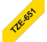 Brother TZE-651 DirectLabel black on yellow Laminat 24mm x 8m for Brot