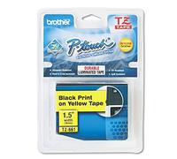 Brother TZe-661 Labelling Tape Cassette, 36 mm (W) x 8 m (L), Laminated, Brother Supplies - Black on Yellow