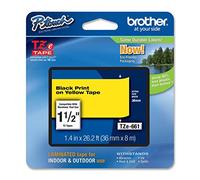 Brother TZe-661 | Original Laminated Ribbon | 36 mm | Black on Yellow Background | 8M