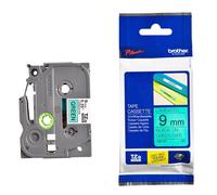 Brother TZe-721 Black On Green Laminated 9mm P-Touch Labelling Tape