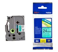 Brother TZe-751 Black On Green Laminated 24mm P-Touch Labelling Tape