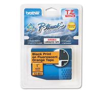 Brother P-Touch TZe Tape 24mm x 8m Black on Fluorescent Orange TZEB51