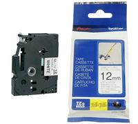 Brother TZeFX231 Original P-Touch Flexible Label Tape - 1/2 x 26.2 ft 12mm x 8m) Black on White
