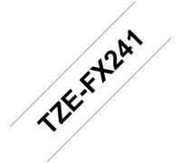 Brother TZE-FX241 label-making tape Black on white TZ
