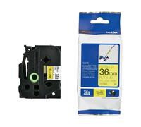 Brother TZe-FX661 Black on Yellow 36mm Flexi ID P-Touch Labelling Tape