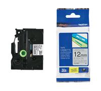 Original Brother P-Touch TZEM931 12mm Matt Tape - Black on Silver