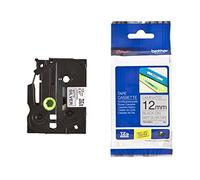 Original Brother P-Touch TZEM931 12mm Matt Tape - Black on Silver