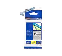 Brother TZe-M931 Labelling Tape Cassette, 12 mm (W) x 8 m (L), Laminated, Brother Genuine Supplies - Black on Matt Silver