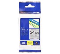 Brother TZe-M951 Labelling Tape Cassette, 24 mm (W) x 8 m (L), Laminated, Brother Genuine Supplies - Black on Matt Silver