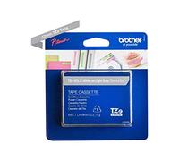 Brother TZe-MQL35 Labelling Tape Cassette, White on Matt Light Grey, 12 mm (W) x 5 m (L), Laminated, Brother Genuine Supplies