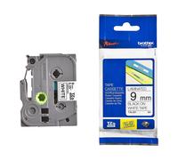 Brother TZe-N221 Black on White 9mm Non-Laminated P-Touch Labelling Tape