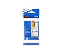 Brother TZe-N221 Labelling Tape Cassette, Black on White, 9mm (W) x 8M (L), Non-Laminated, Brother Genuine Supplies