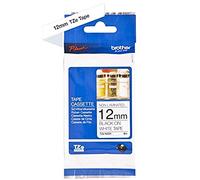 Brother TZe-N231 Labelling Tape Cassette, Black on White, 12mm (W) x 8M (L), Non-Laminated, Brother Genuine Supplies