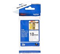 Brother TZe-N241 Labelling Tape Cassette, Black on White, 18mm (W) x 8M (L), Non-Laminated, Brother Genuine Supplies