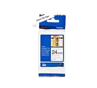 Brother TZe-N251 Labelling Tape Cassette, Black on White, 24mm (W) x 8M (L), Non-Laminated, Brother Genuine Supplies, Packaging May Vary