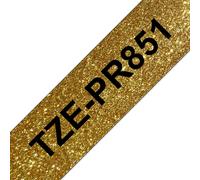 Brother 24.8 mm x 8 m, Black On Premium Gold