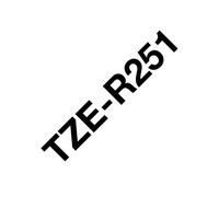 Brother TZE-R251 label-making tape Black on white