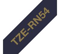 Brother TZE-RN54 label-making tape Gold on navy