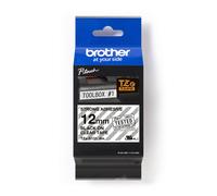 Original Brother TZES131 12mm Strong Adhesive Tape - Black on Clear