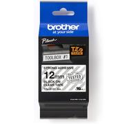 Brother TZe-S131 Labelling Tape Cassette, Black on Clear, 12mm (W) x 8M (L), Str
