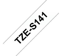 Original Brother TZES141 18mm Strong Adhesive Tape - Black on Clear