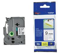 Brother TZe-S221 Black On White Strong Adhesive Laminated 9mm P-Touch Label Tape