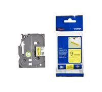 Brother TZe-S621 Black On Yellow 9mm Strong Adhesive P-Touch Labelling Tape