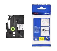 Brother TZe-SE4 Black on White 18mm Security Laminated P-Touch Label Tape