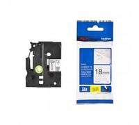 Brother TZe-SE4 Black on White 18mm Security Laminated P-Touch Label Tape