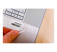 Brother Genuine P-Touch TZE-SE4 Tape, 3/4" (0.7") Wide Tamper-Evident Laminated Tape, Black on White, Primarily for Property Security Applications, Water-Resistant, 0.7" x 26.2' (18mm x 8M), TZESE5