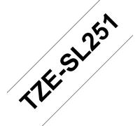 Brother Genuine Brother TZe-SL251 Self Laminating Tape Black on White - 24mm Wide 8m Long