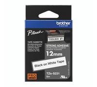 Brother Tze Tpe 12MMX8M BLK/WHT Tpe