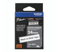 Brother Tze Tpe 24MMX8M BLK/WHT Tpe
