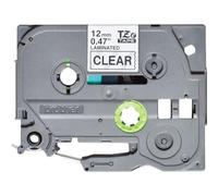 Brother TZe-131S Labelling Tape Cassette, Black on Clear, 12mm (W) x 4M (L), Laminated, Brother Genuine Supplies