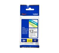 Brother TZe-231 Labelling Tape Cassette, 12 mm (W) x 8 m (L), Laminated, Brother Genuine Supplies - Black on White