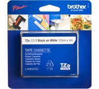 Brother TZE231S2 label-making tape Black on white TZe