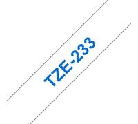 Original Brother P-Touch TZE233 12mm Gloss Tape - Blue on White