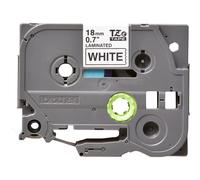 Brother P-Touch Label Tape TZe241 - 18mm (3/4") Black on White - Laminated, 8m