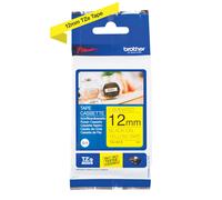 Brother TZE631S Black on Yellow 4M X 12mm Gloss Tape