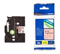 Brother TZe-B31 Labelling Tape Cassette Black on Fluorescent Orange 12 mm x 5M
