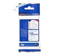 Brother TZeFA4 Original TZe Iron-On Tape, 18mm Wide, Blue/White
