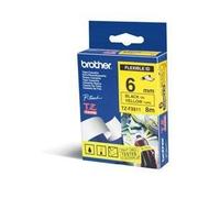 Brother Tze-Fx611 - Black On Yellow - Roll (0.6 Cm X 8 M) 1 Cassette(S) Flexible